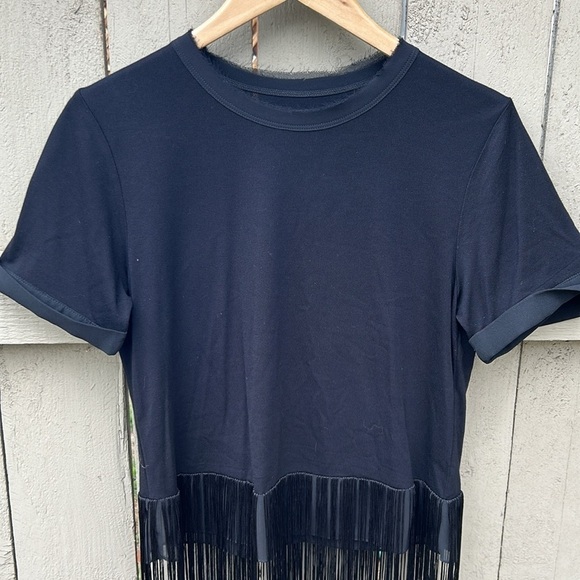 House of Harlow 1960 x Revolve Black Cuffed Fringed Shirt Rock Star XXS - Picture 3 of 7